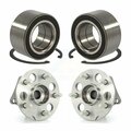 Kugel Front Rear Wheel Bearing And Hub Assembly Kit For 2004-2010 Toyota Sienna AWD K70-101585